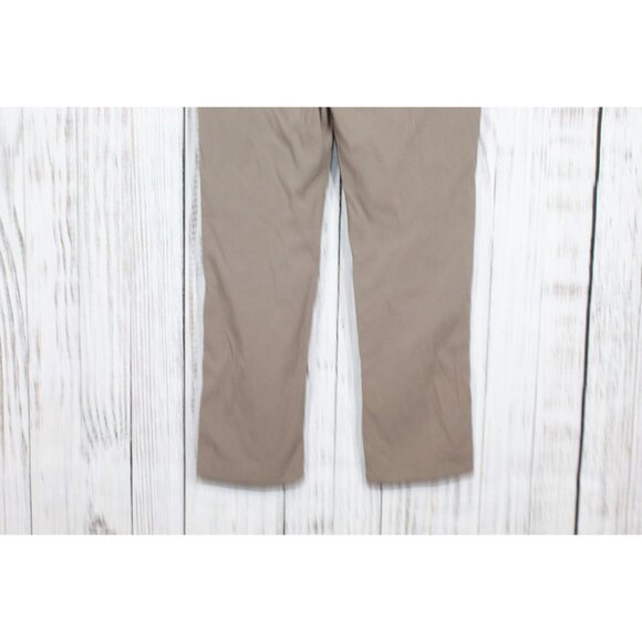 LL Bean Access Trail Pants Straight Leg Toasted Almond Size 8 Reg - Picture 10 of 11